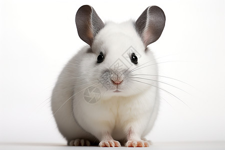 白灰色背景白灰色的动物仓鼠背景