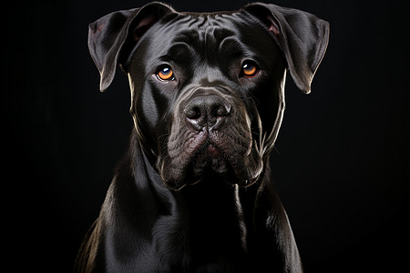 威猛黑犬图片