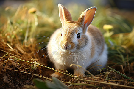 草原的小兔子图片