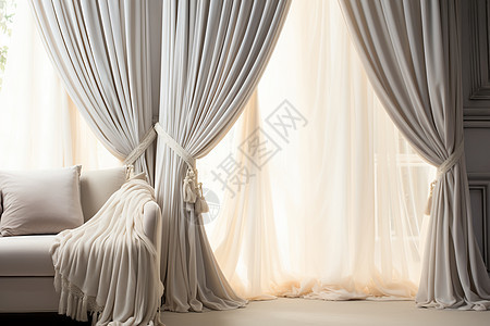 浪漫典雅的卧室背景图片