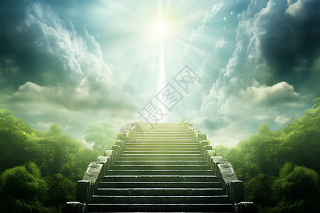 通往天堂的阶梯图片
