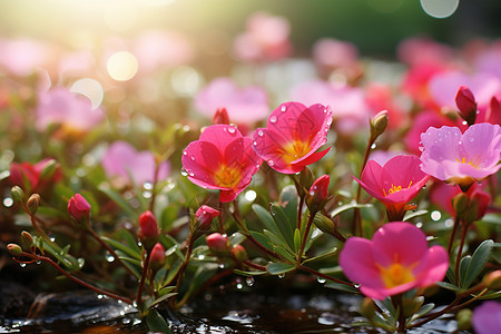 美丽粉色的花朵图片