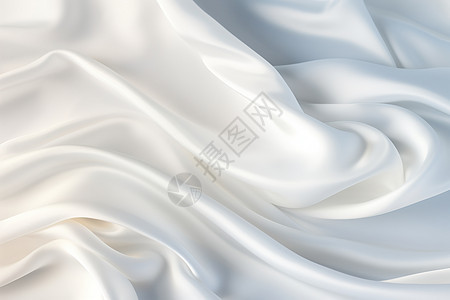 丝滑柔软的白色丝绸图片