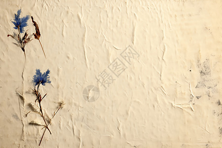 墙上的花朵背景图片