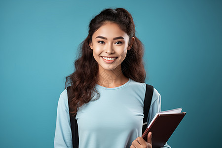 充满活力的女大学生图片