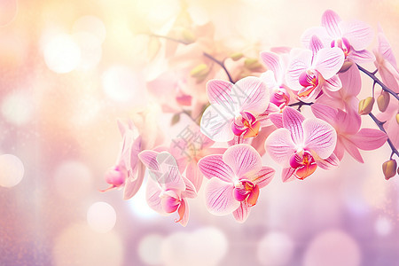 美丽绽放的蝴蝶兰花朵图片