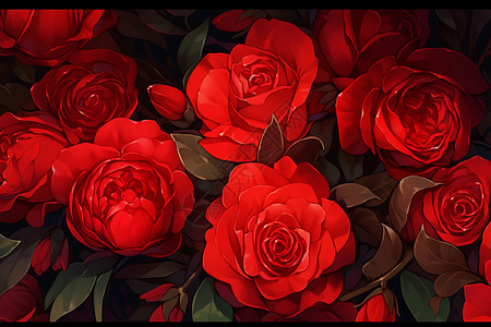 娇艳欲滴的玫瑰花朵高清图片