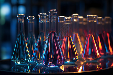 实验室实验操作的烧瓶背景图片
