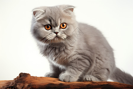 可爱的小灰猫图片