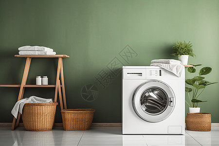 家中的洗衣机高清图片