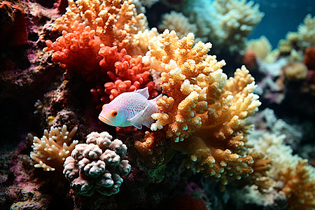 珊瑚礁海底图片