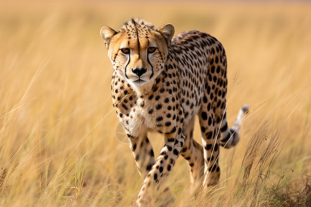 野生天麻速度极快的猎豹动物背景