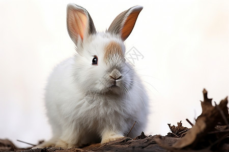 毛茸茸的白兔图片