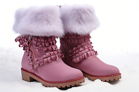 冬季保暖的女士皮靴图片