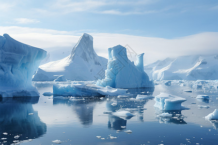 环境污染导致的冰川融化图片