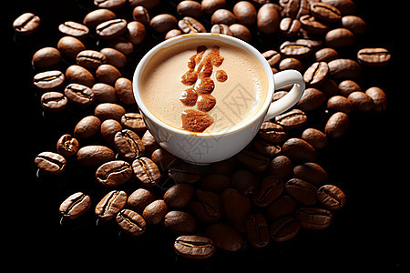 醇香的咖啡饮品图片