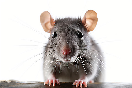 灰色的小老鼠高清图片