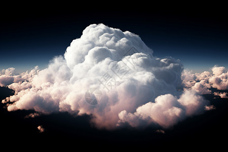 穿梭云层的云朵图片