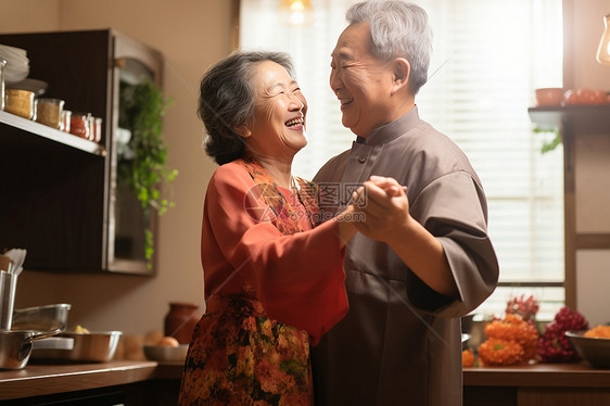 共度晚年的老年夫妻图片