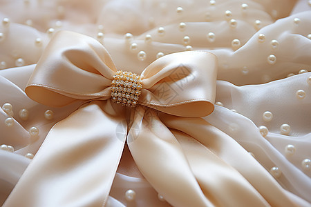 浪漫的白色婚礼礼服背景图片