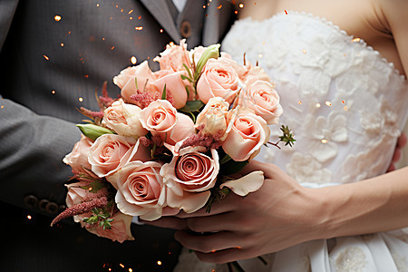 浪漫的婚礼背景图片