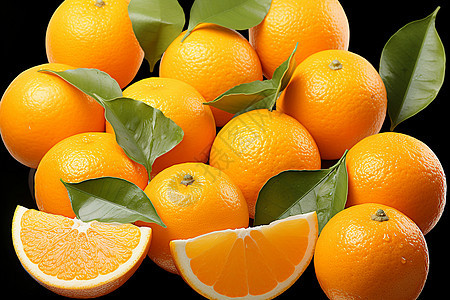 成熟的橙子图片