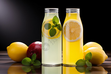 清凉夏日的柠檬饮料图片