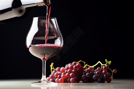 红酒与葡萄图片