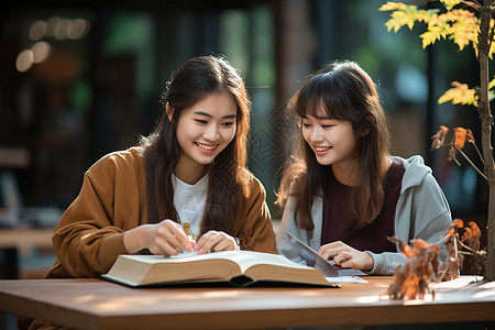 一起学习的同学图片