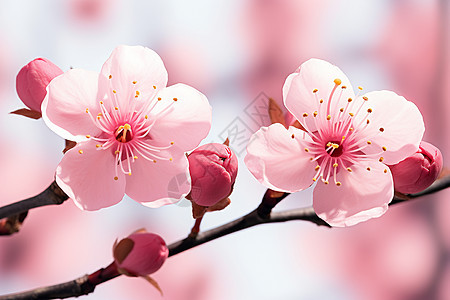 樱花树上绽放的美丽花朵图片