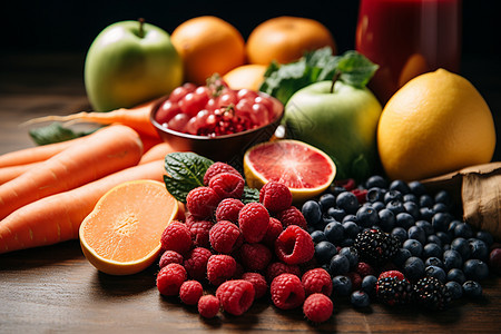 新鲜健康的水果图片