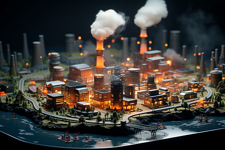 发电厂模型图片
