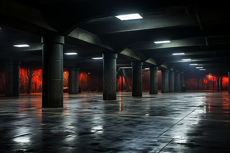寂静的地下停车场图片