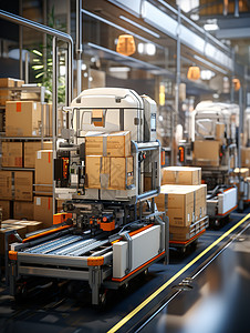 自动化货物运输生产线图片