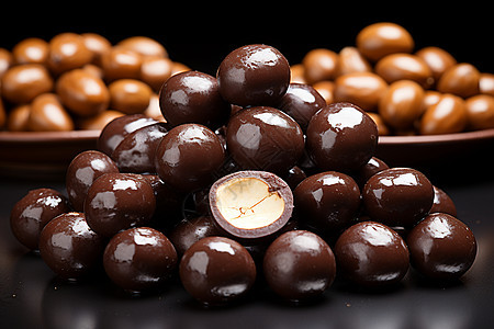 香醇口感的巧克力豆图片