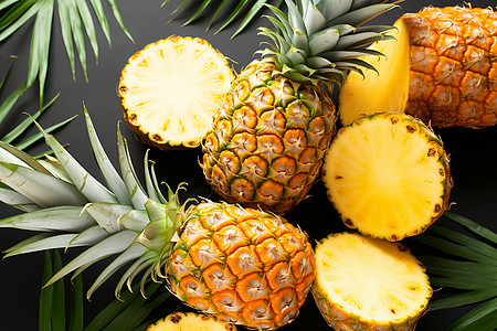 热带鲜果水果菠萝图片