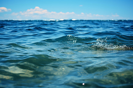 涟漪的蓝色海洋图片