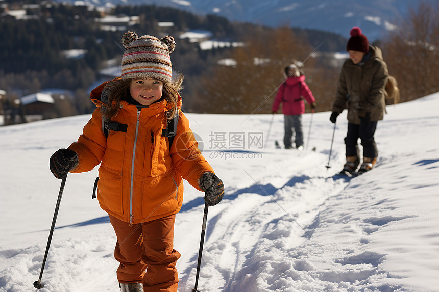 冬日欢乐滑雪乐园图片