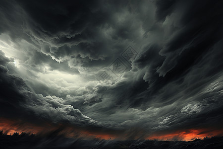 天空的黑云背景图片