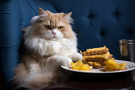 猫咪的食物图片