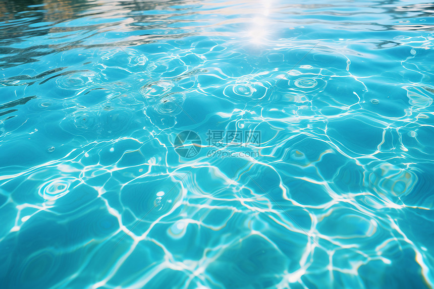 夏日泳池图片