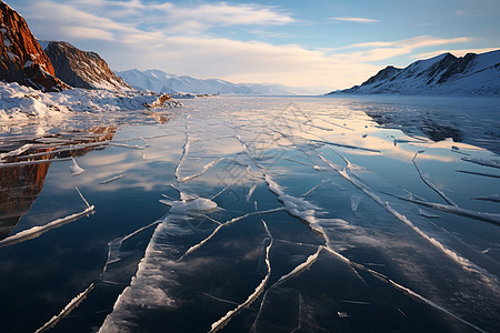 浩瀚冰雪冬日贝加尔湖图片