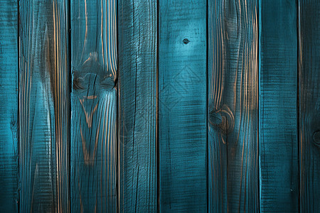 蓝木篱笆背景图片
