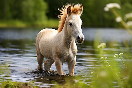 白马自由奔跑高清图片