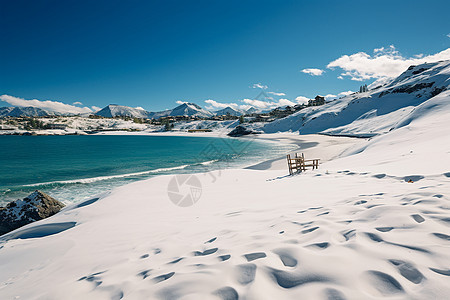 冰雪覆盖的风景图片