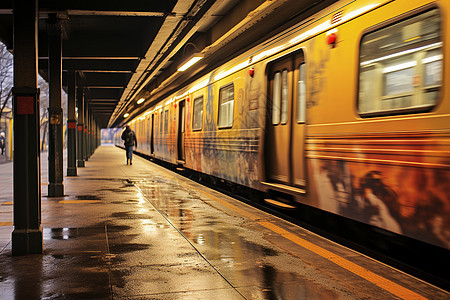 车站的交通列车背景图片