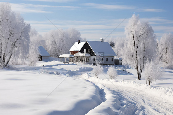 冬日乡村之美图片