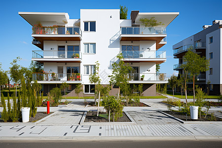 多户型的公寓房屋住宅园区图片