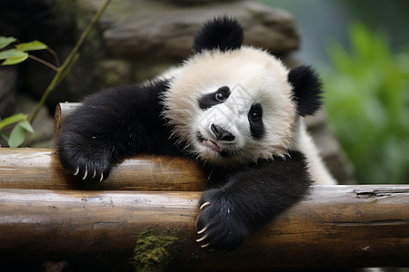 熊猫微笑着图片