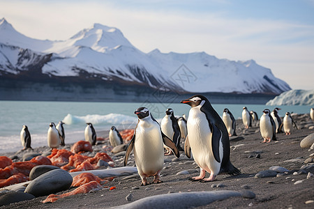 南极企鹅群图片